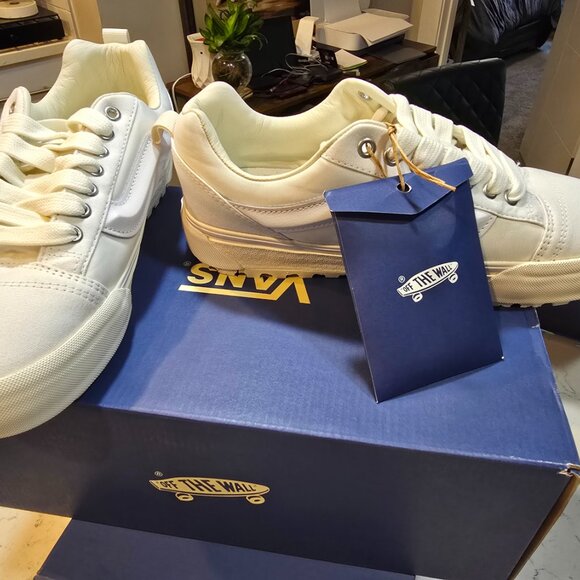 Vans Premium LX Knu Skool Mte-1 Mercer White Men Hiking Shoes VN000CXRWHT SZ 10 - Picture 3 of 14